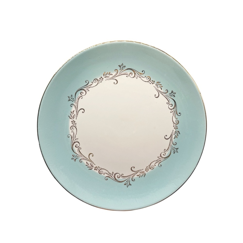 Replacement Plate Lifetime China Co Gold Crown Dinner Plates 10 1/2”